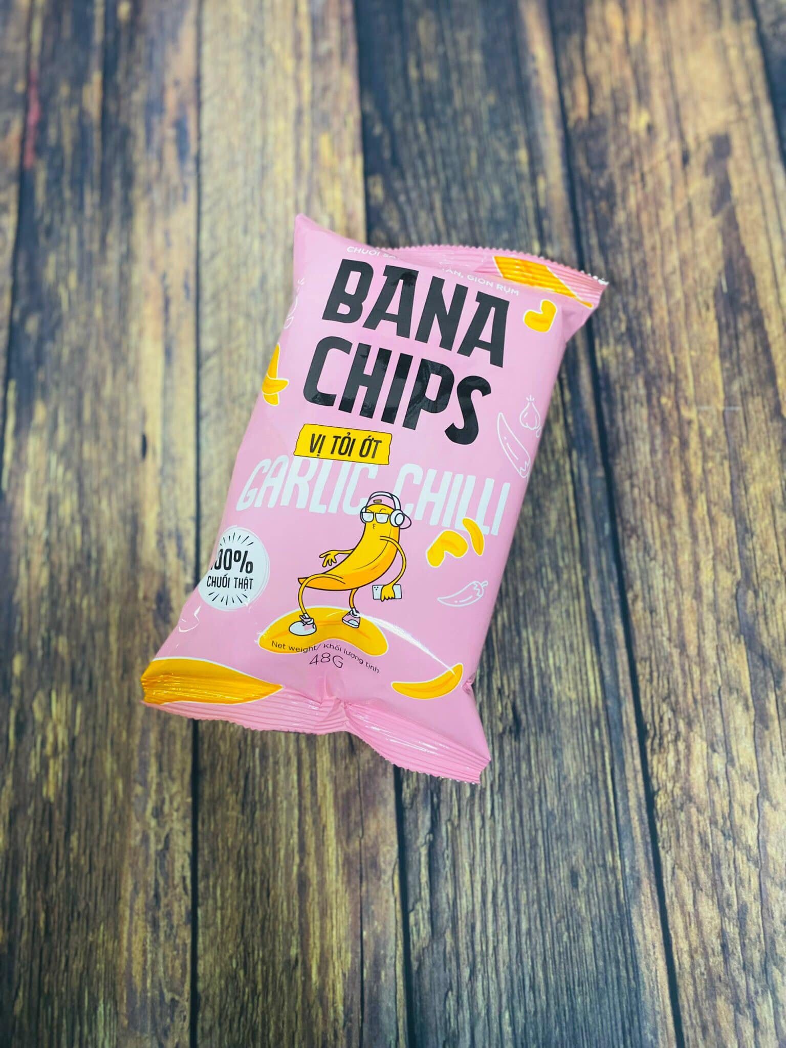 Snack Bana Chips vị Tỏi ớt 48gr