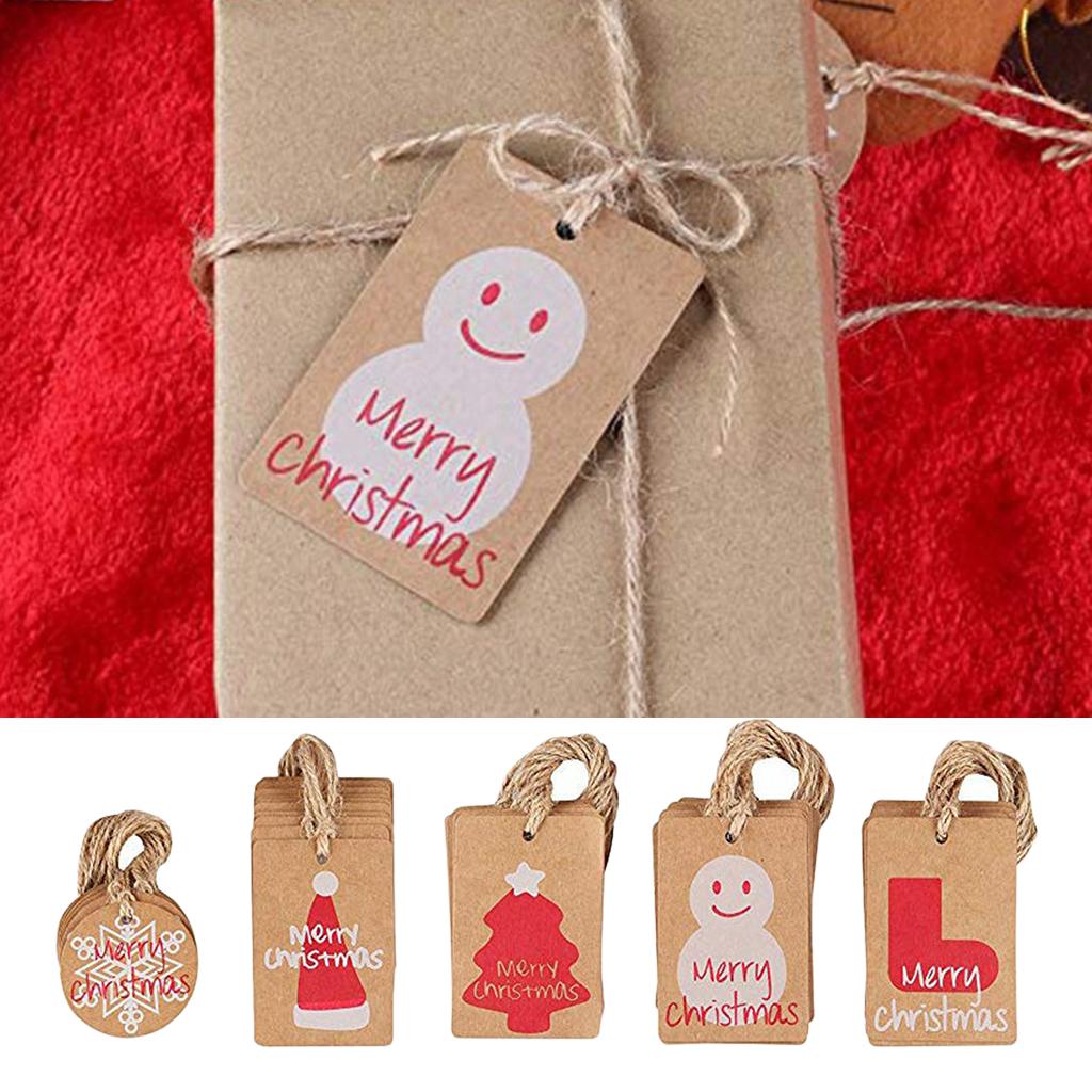 100 Pcs / Set Gift Tag Paper Tag Hanging Labels Hanging Tags Signs Pendant Paper Labels