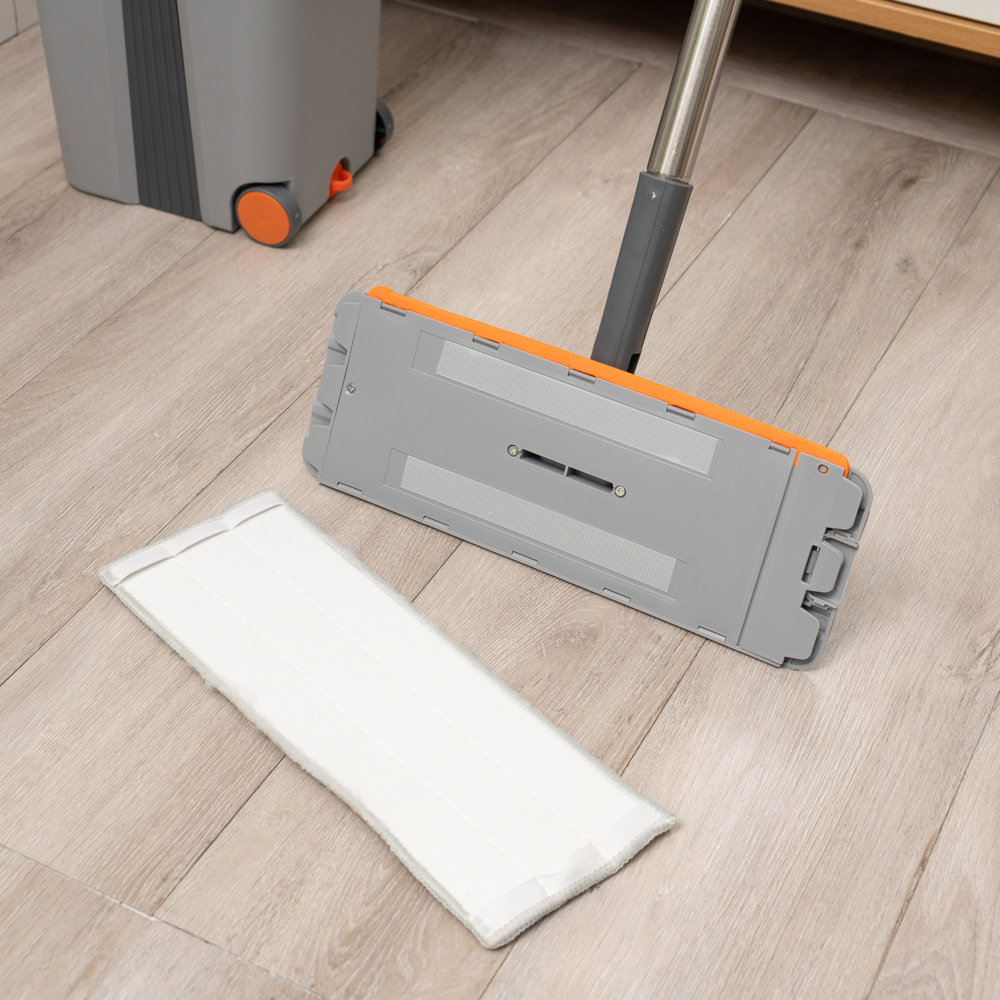 Bộ cây lau nhà tách nước tự vắt thông minh Kalpen G6 kèm 2 bông lau - hàng chính hãng