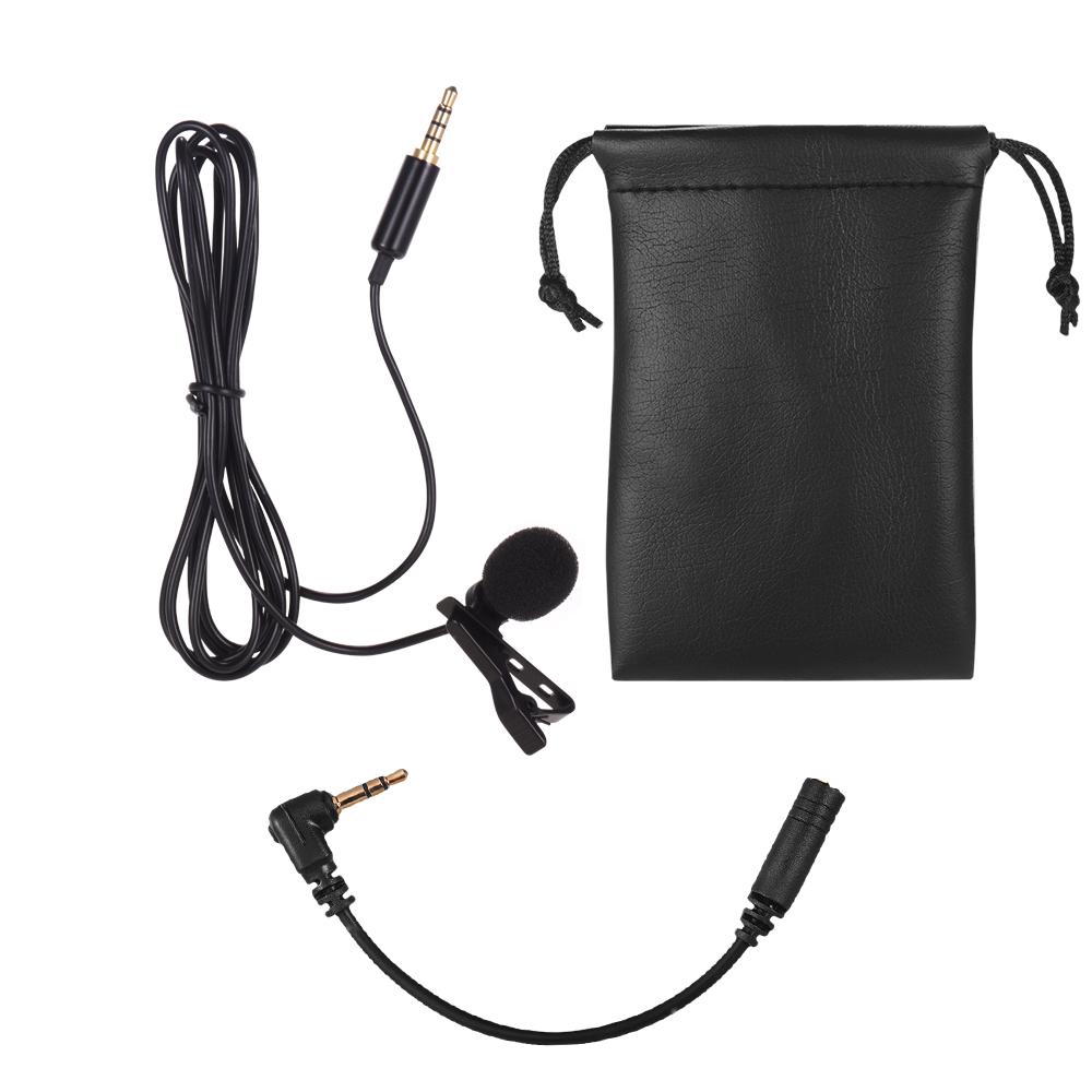 Micrô kẹp đa hướng cho iPhone X / 8P Điện thoại thông minh Máy tính bảng Máy tính xách tay Máy ảnh DSLR Âm thanh 3,5 mm