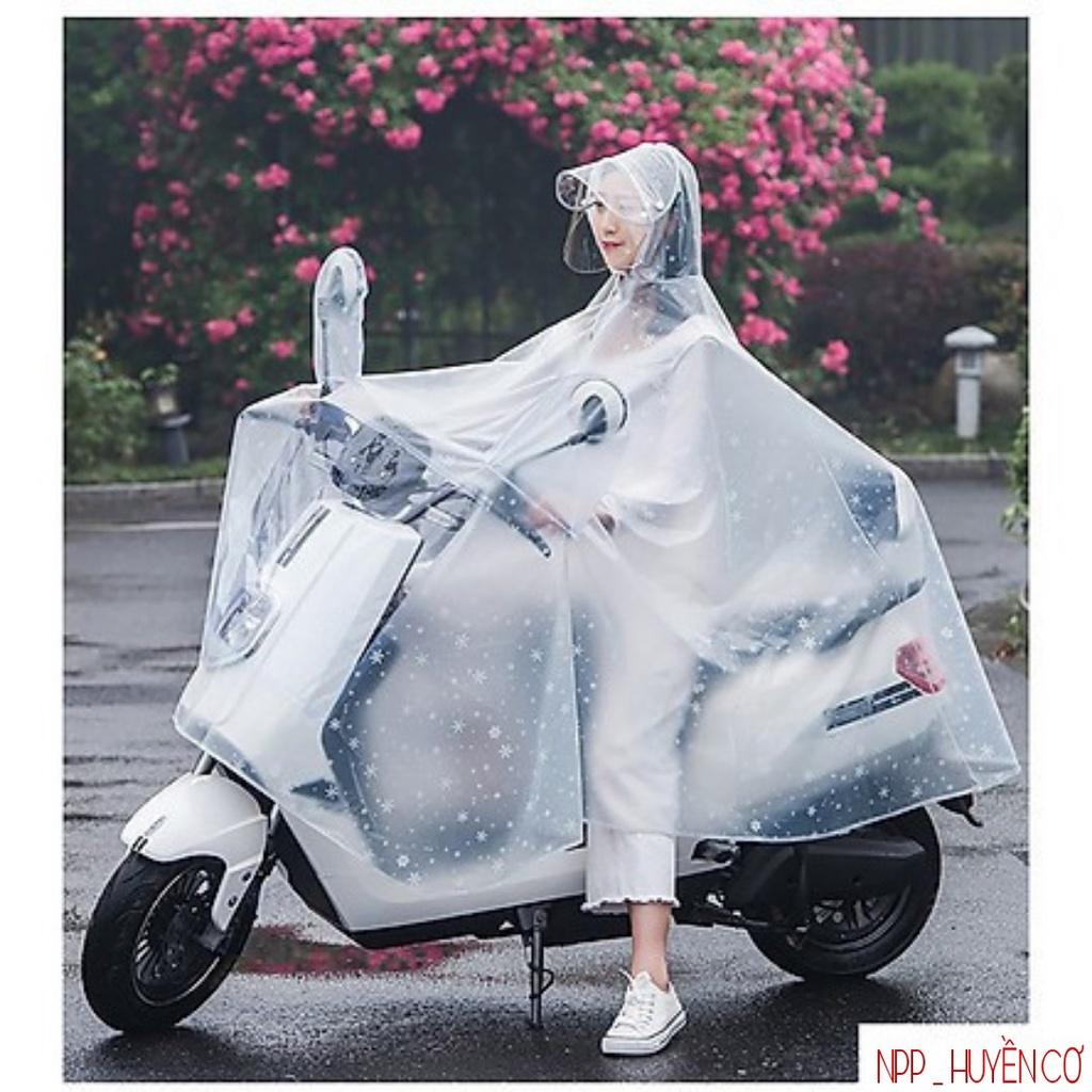 XẢ LẤY TƯƠNG TÁC_ Áo mưa hàn quốc dành cho 1 người trong suốt bông tuyết - CAM KẾT như HÌNH - sẵn số lượng