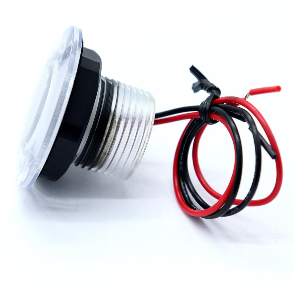 12V LED Round Courtesy Light Yacht Marine Boat Stair Deck Lamp Warm White