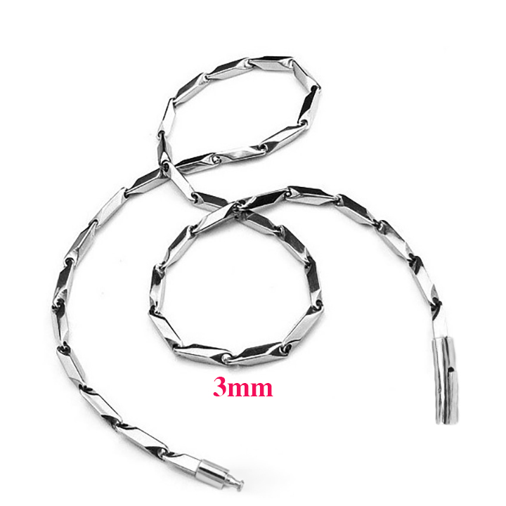 Dây chuyền nam inox hỏa tiễn trơn khóa gài vip sáng đẹp, không đen, nhiều size dễ chọn