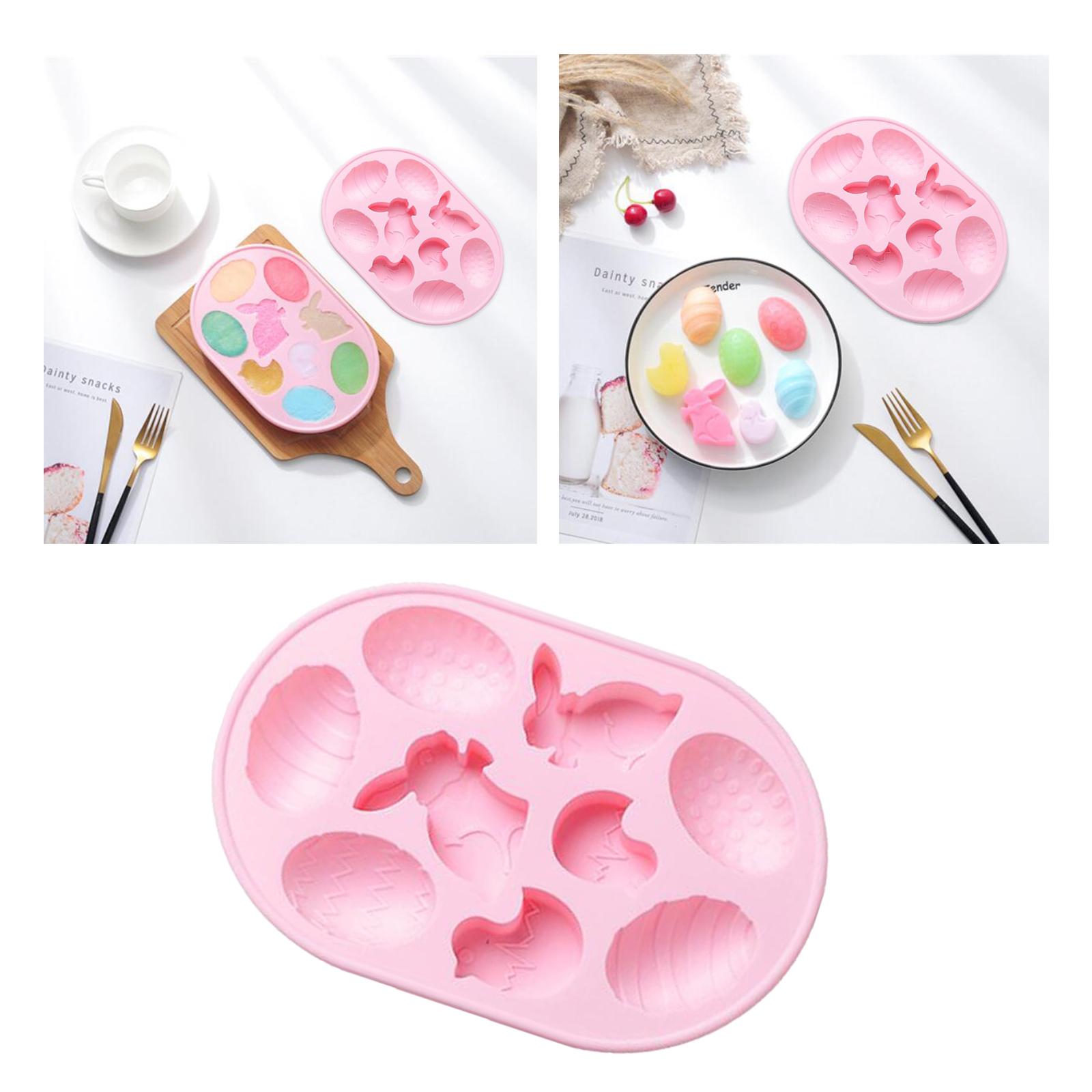 Silicone Chocolate Mold Candy Cookie Cake Baking Mould DIY Jelly Mold Pink