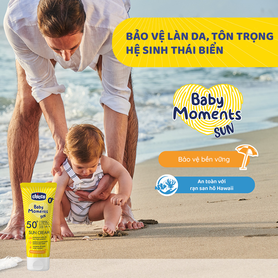 Kem chống nắng 3 tác động SPF 50+ Chicco 114905