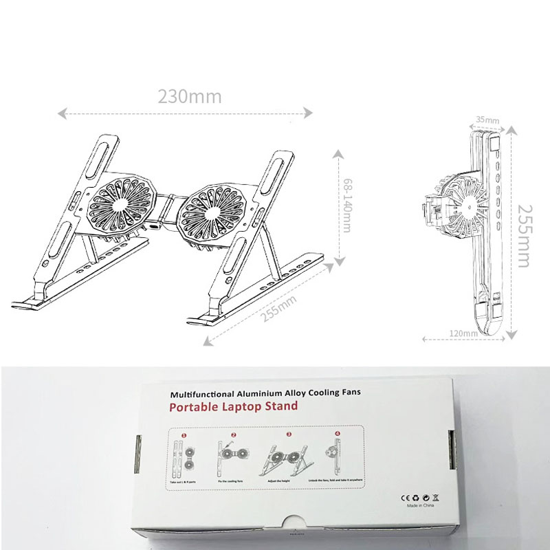 Giá đỡ laptop gấp gọn, giá để máy tính PR47