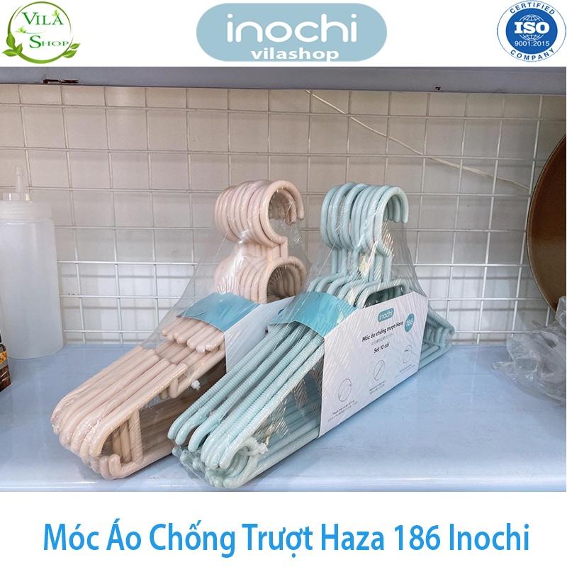 Móc Treo Quần Áo, Móc Quần Áo Chống Trượt Hara 186, Bộ Sưu Tập Móc Quần Áo Người Lớn Nhựa Cao Cấp Inochi