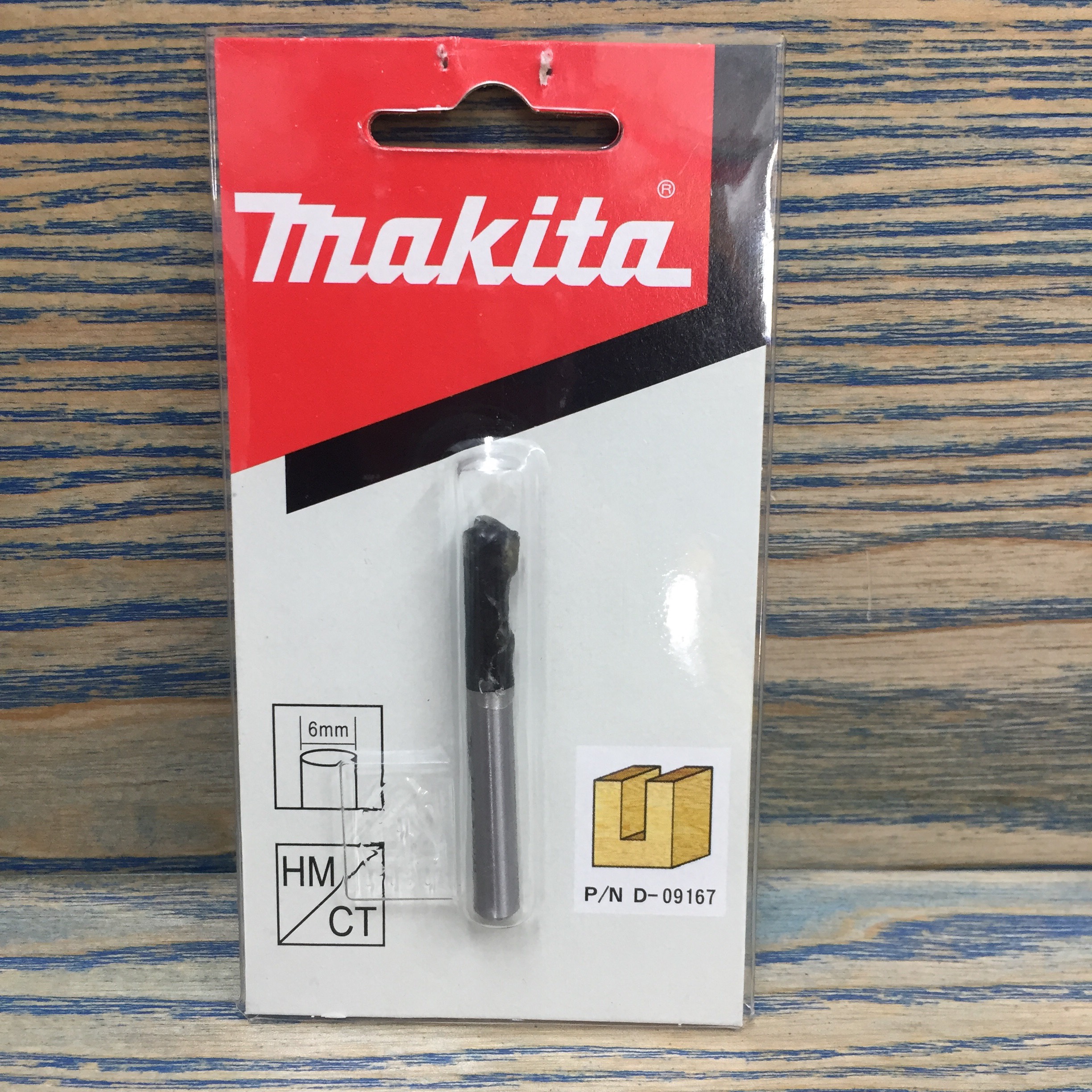 Mũi phay thẳng 1 lưỡi Makita (cốt 6mm) D-09167