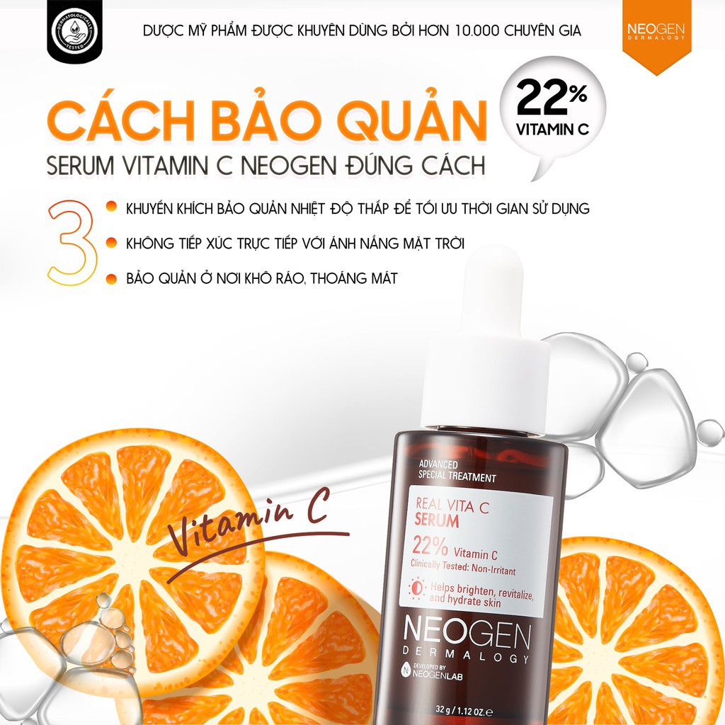 Bộ Sản Phẩm Chấm Mụn &amp; Serum Vitamin C 22% Xẹp Mụn Xoá Thâm Neogen Dermalogy