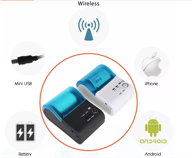 Máy in bill, in hóa đơn, in nhiệt không dây bluetooth Xprinter XP-P103. Thu tiền điện, nước, cửa hàng