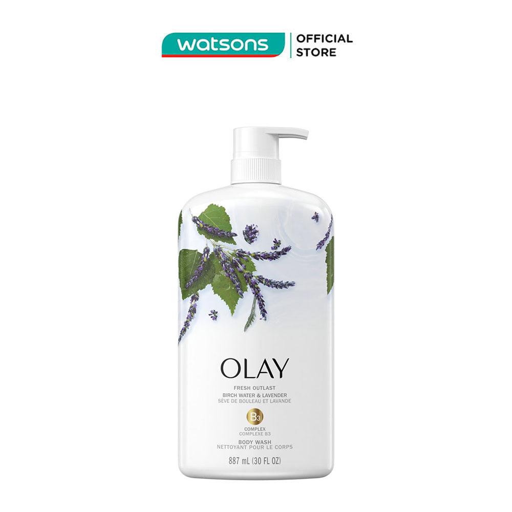 Sữa Tắm Olay Fresh Outlast Purifying Chiết Xuất Từ Lá Cây Bạch Dương Và Hoa Oải Hương 887ml