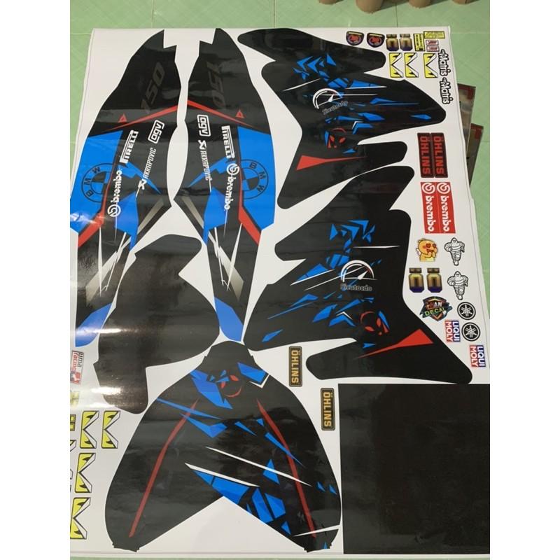 Tem exciter trùm 150 xanh đen