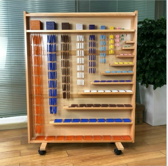 Set hạt cườm và tủ toán - Set of beads and cabinet