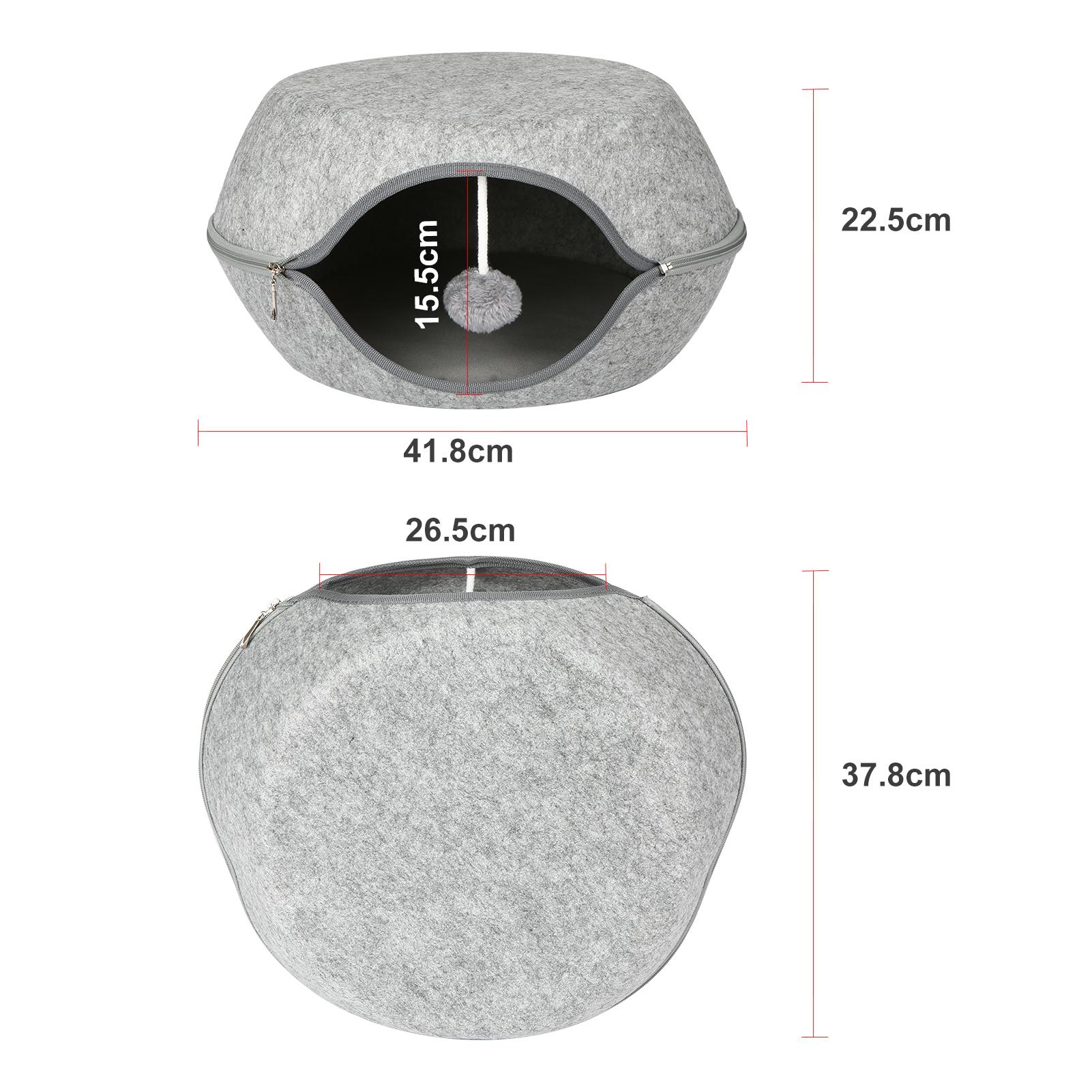 Giường hang Chất liệu nỉ với đệm có thể tháo rời cho mèo dưới 7,5kg