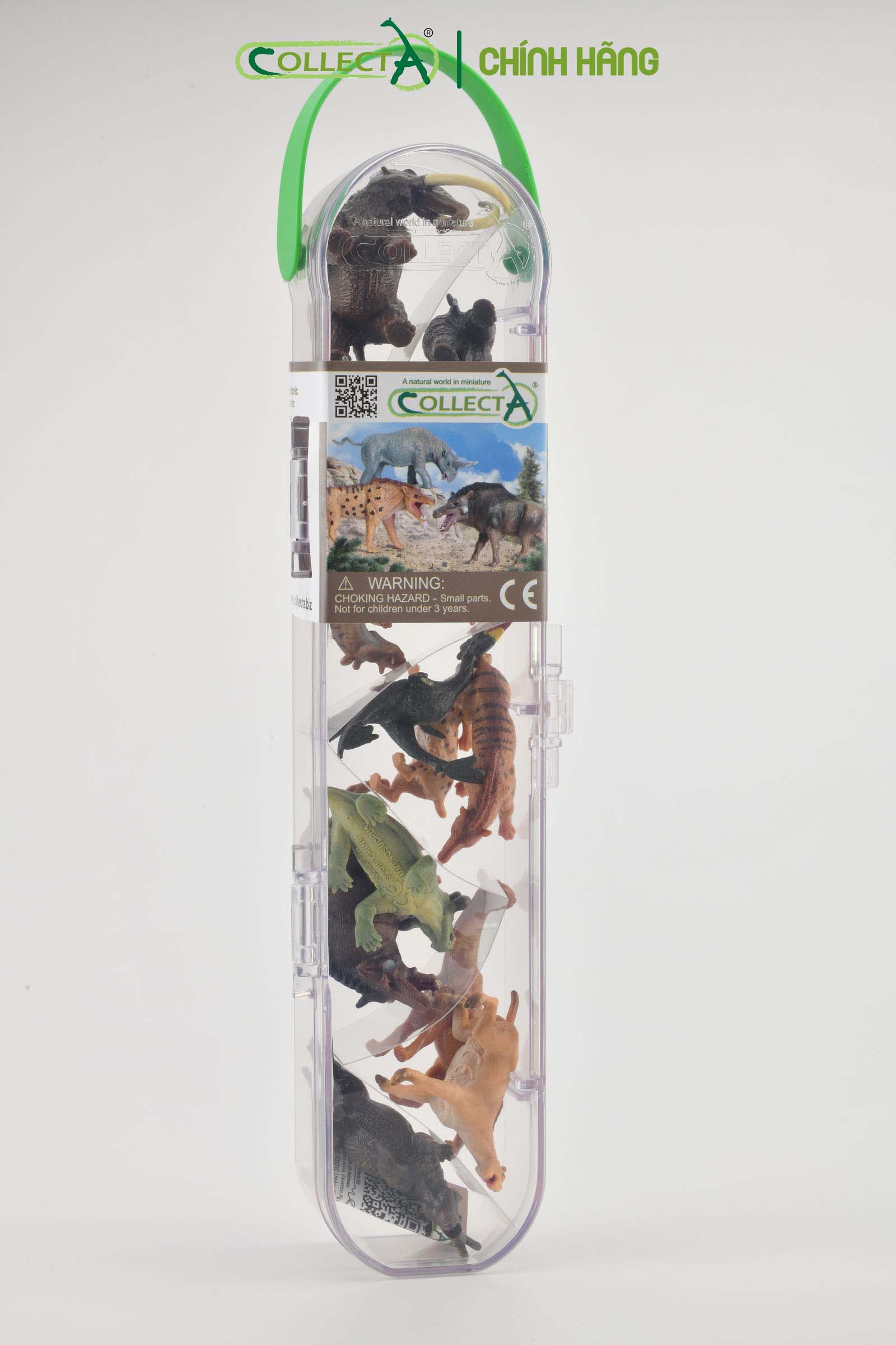 Bộ hình thu nhỏ: Động Vật Tiền Sử - CollectA Box of Mini Prehistoric Animals, hiệu: CollectA, mã HS 9655090[A1100] -  Chất liệu an toàn cho trẻ - Hàng chính hãng