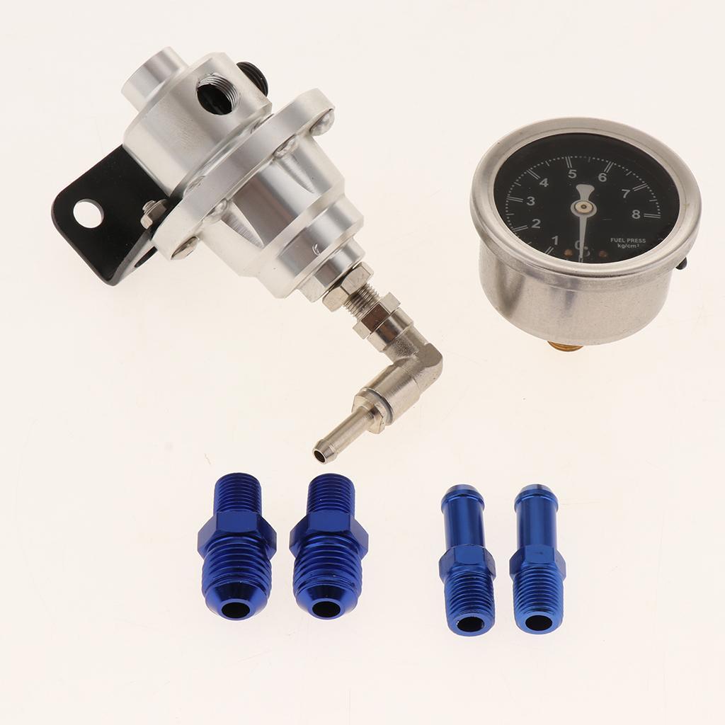 Universal Type S Adjustable Fuel Pressure Regulator Silver