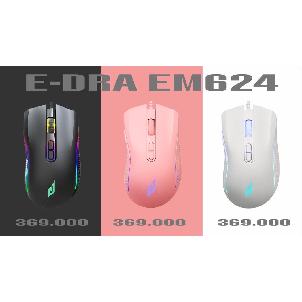 Chuột gaming E-Dra EM624 RGB/ 6662IC (PMW3327)/ DPI 12000 - Hàng chính hãng