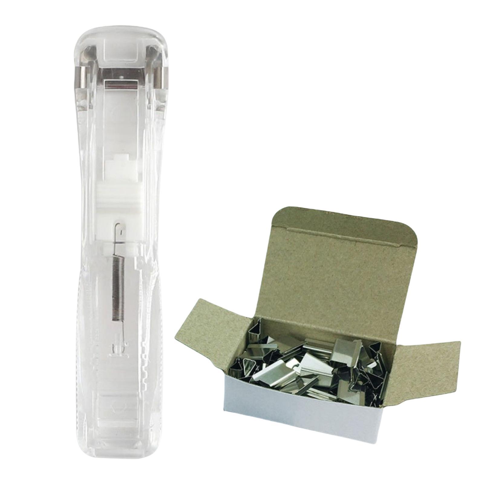 Mini Push Stapler with 100 Clips , 40 Sheet Capacity