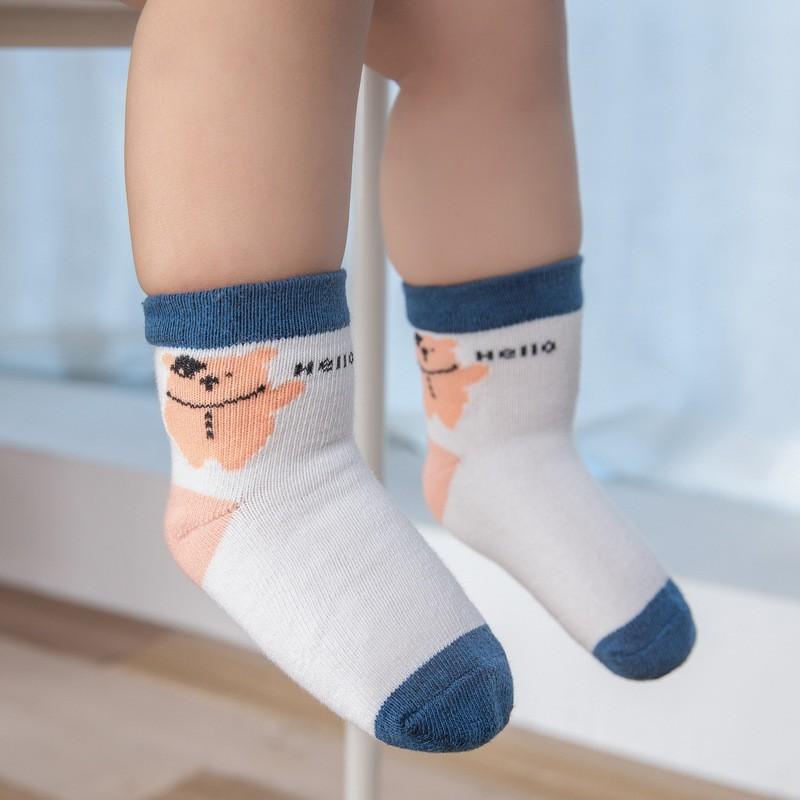 Set 5 đôi tất len 3 CHIỀU co dãn tốt và cực âp cho bé từ 0-5 tuổi