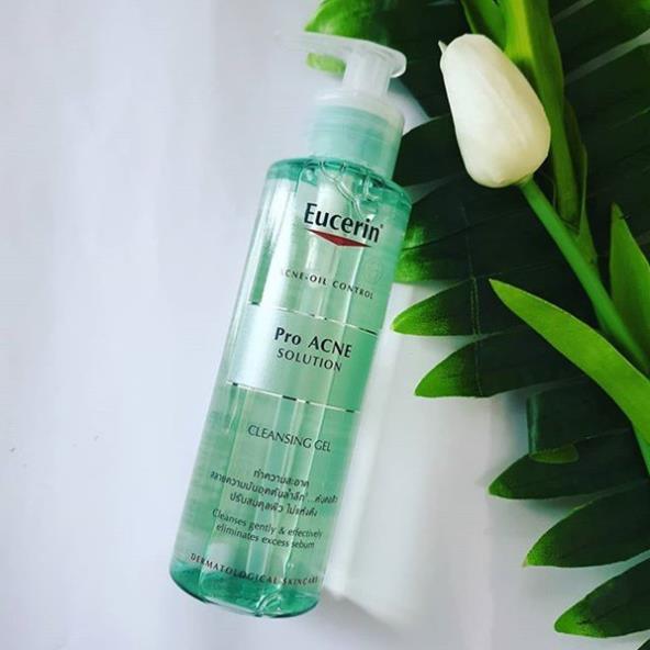 Eucerin Sữa Rửa Mặt Dạng Gel Dành Cho Da Nhờn Mụn ProAcne Cleansing 200ml