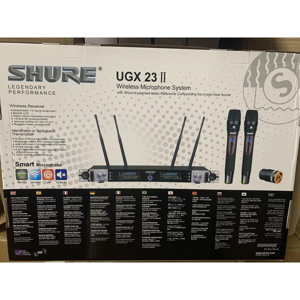 CTY MẠNH TIẾN Micro karaoke không dây UGX 23ii phiên bản 2020 hàng chuẩn 4 râu(Bảo Hành 12 Tháng)