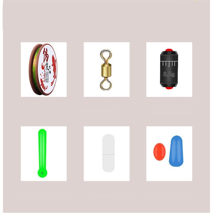 Cuộn thẻo câu đài cao cấp có sẵn phụ kiện đi kèm sử dụng cước USA trilene