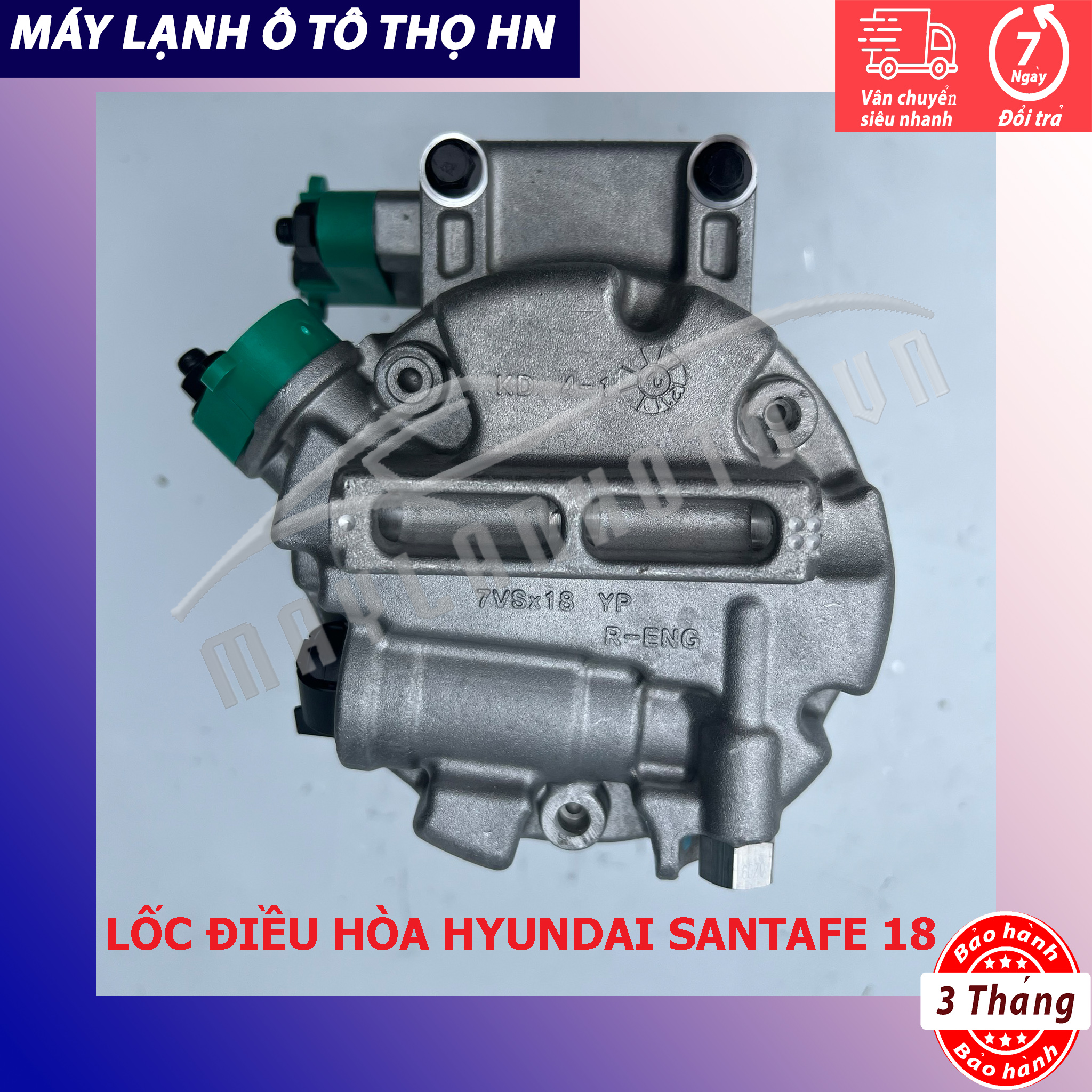 Lốc điều hòa (block,máy nén) Hyundai Santafe 2018 2019 2020 hàng xịn Hàn Quốc 18 19 20 97701-S1250/S1000