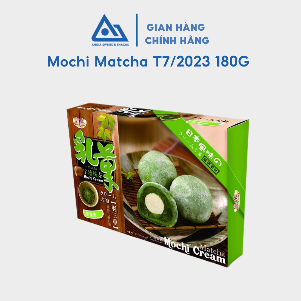 Bánh mochi Đài Loan Royal Family 180g vị kem trà xanh An Gia Sweets Snacks