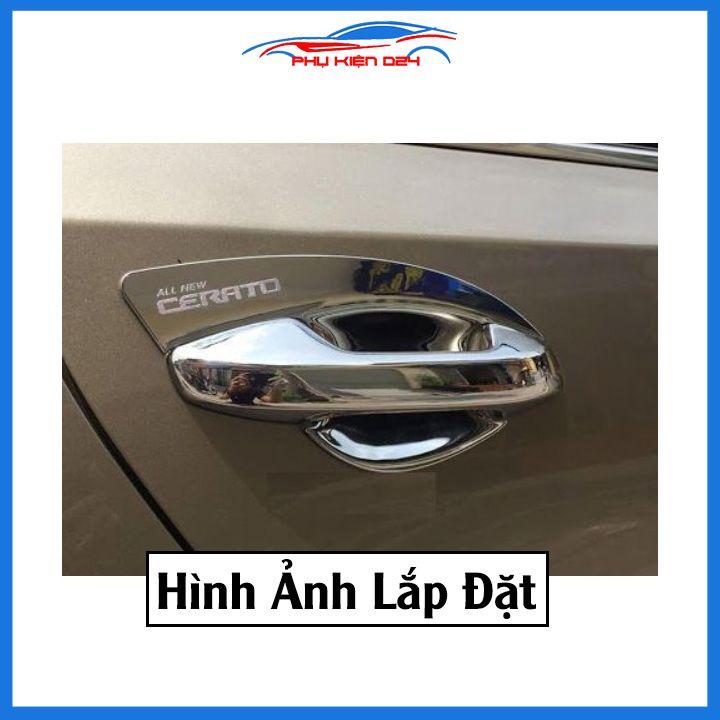 Ốp tay hõm mạ crom Cerato 2016-2017-2018 sáng bóng chống trầy bảo vệ cửa xe ô tô