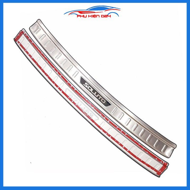 Ốp chống trầy cốp Soluto 2019-2020-2021-2022 inox sáng bóng bảo vệ xe chống va đập