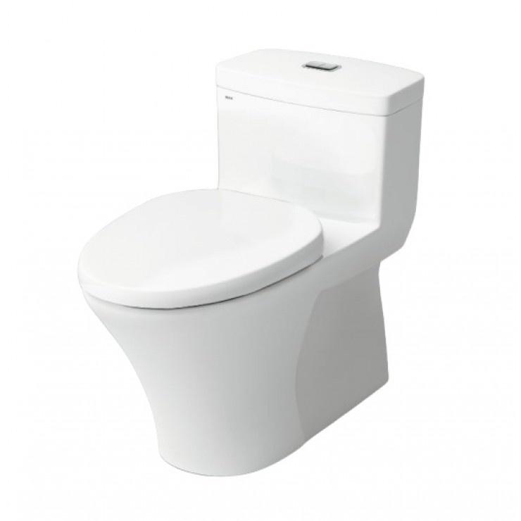 Bàn cầu 1 khối AC-900VRN kiểu xả Xi-phông xoáy hút mạnh mẽ, rửa trôi mọi vết bẩn - Vật liệu xây dựng Big H