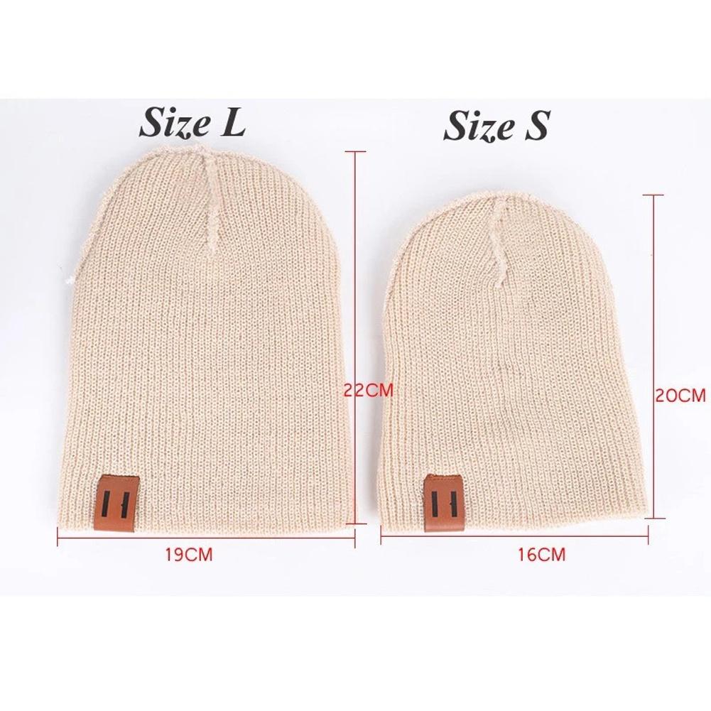 Mũ beanie dệt kim giữ ấm mùa đông cho bé