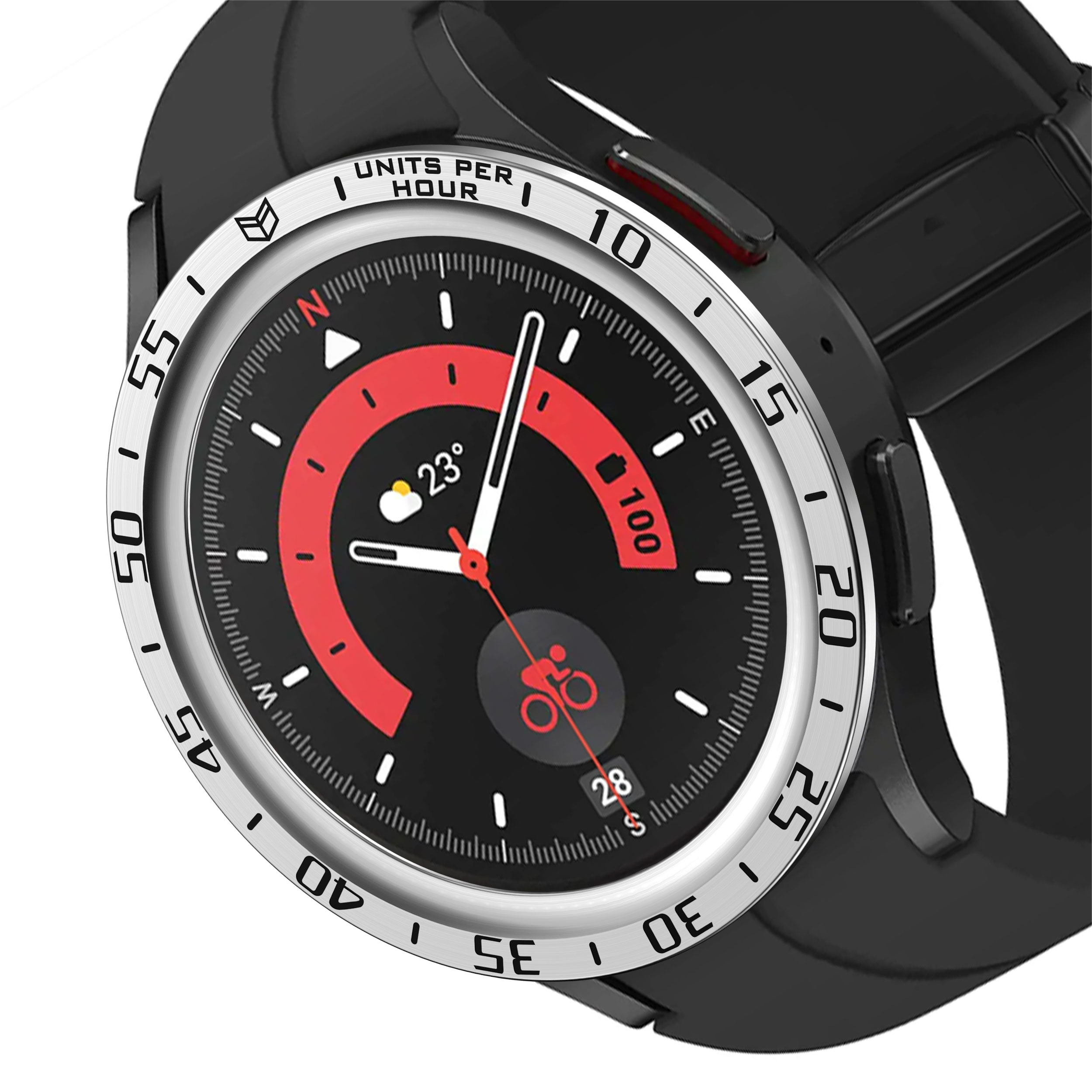 Vòng Kim Loại Bảo Vệ Viền Bezel Cho Samsung Galaxy Watch 5 Pro 45mm - Hàng Chính Hãng