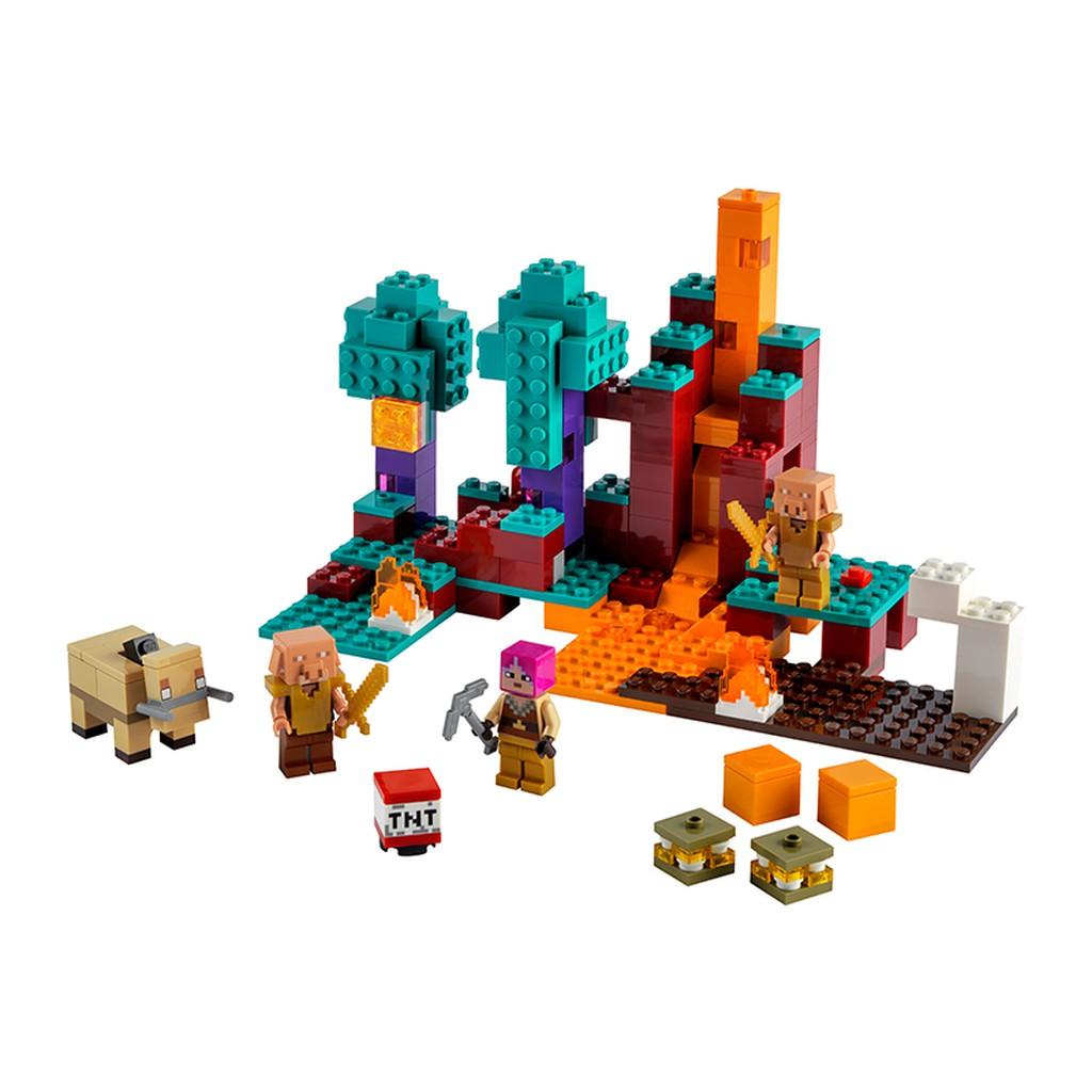 LEGO MINECRAFT 21168 Khu Rừng Sinh Thái Warped (287 chi tiết)