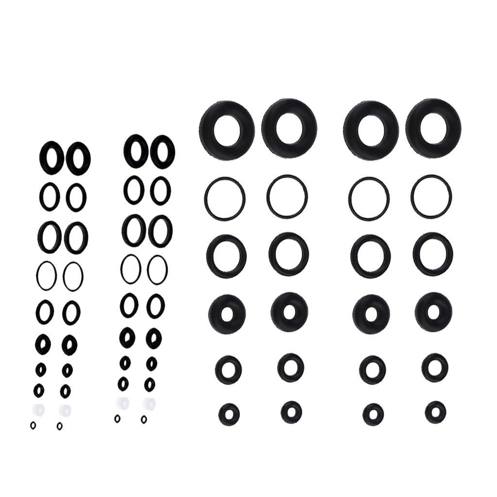 8Set Black O-Ring Rubber Seals Suitable For Airbrush Internal Sealing Rings Tool