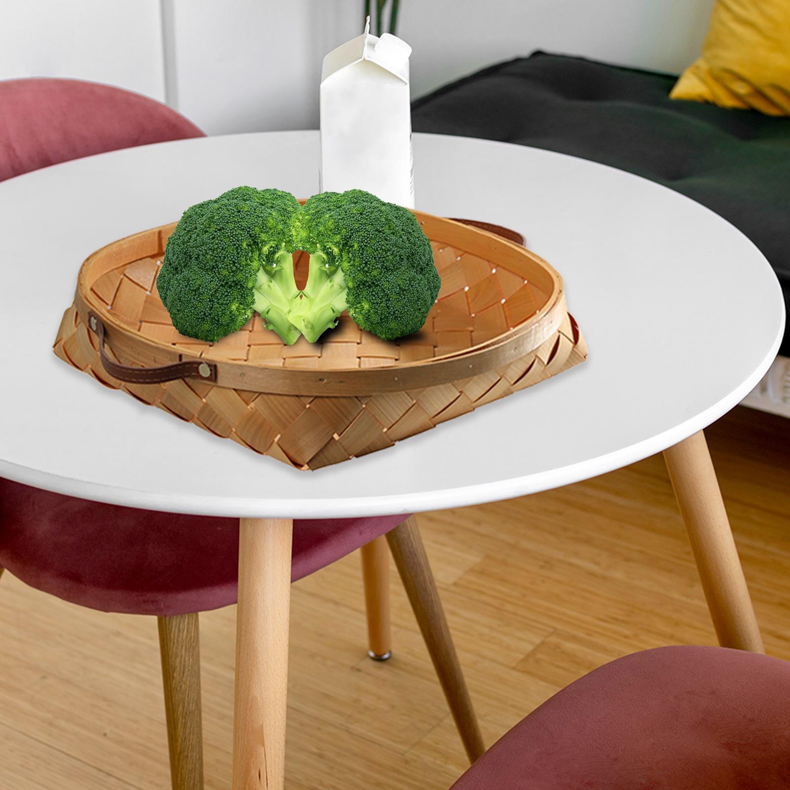 Wooden Storage Basket Serving Tray Storage Organizing