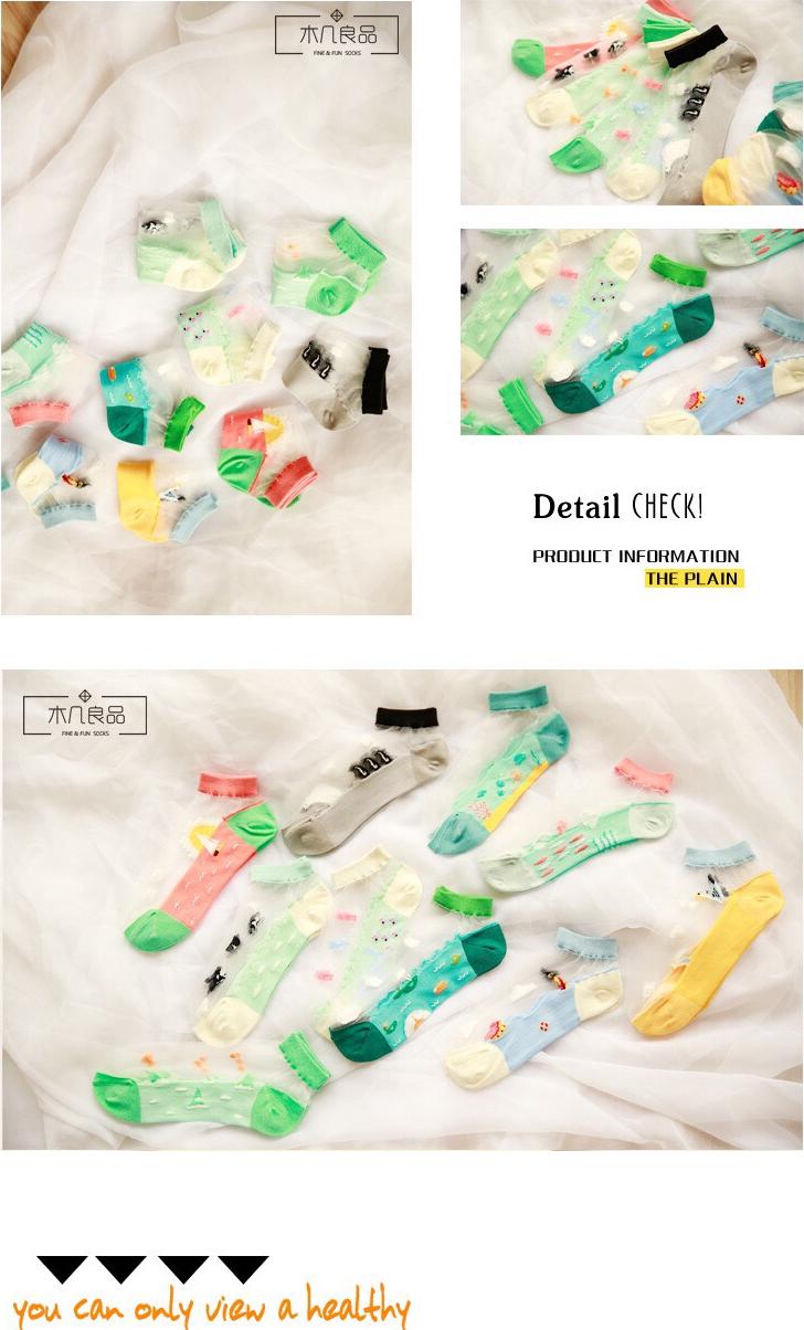 Set 5 Đôi Tất Vớ Nữ Mặt Lưới Xinh Xắn, thoáng chân