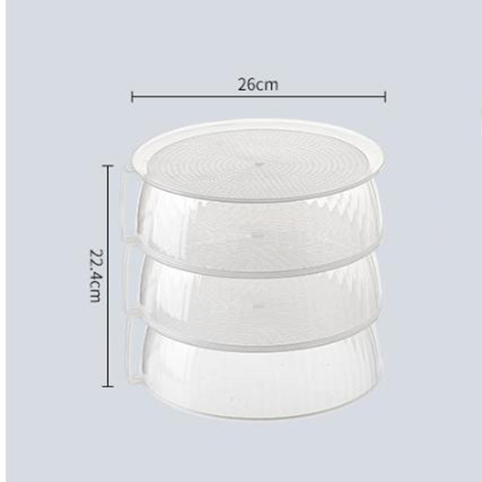 Clear Portable Storage Container Box Dust Proof Stackable for Kitchen Home