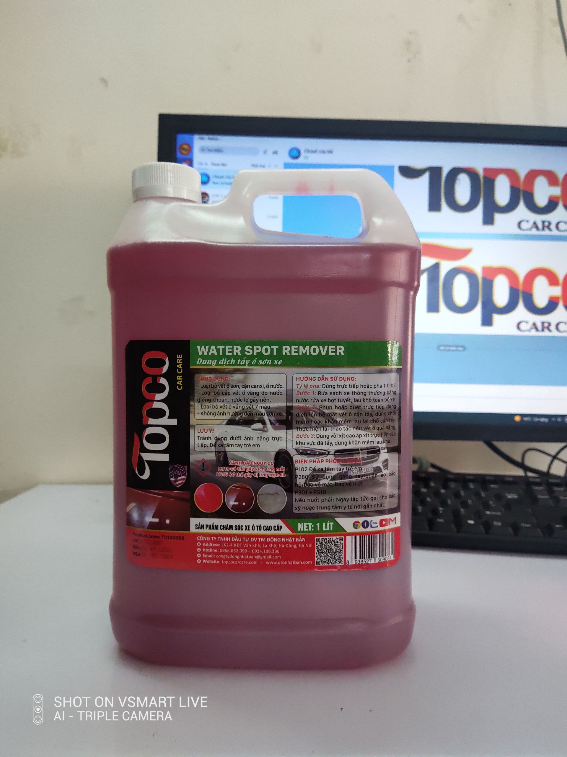 Dung dịch tẩy ố sơn TOPCO dung tích 5 lít