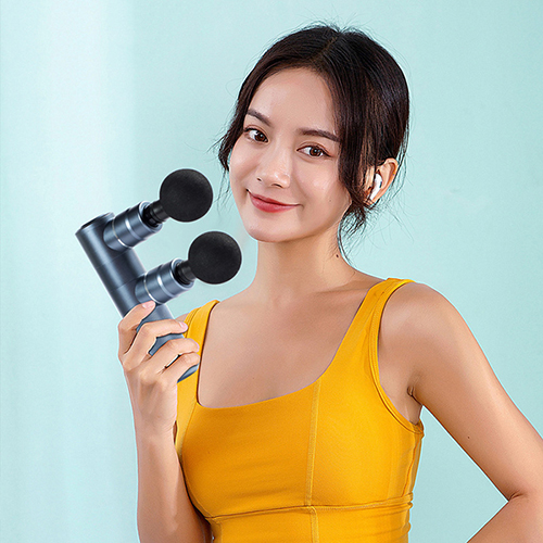 Súng Massage Cầm Tay Nikio 2 Đầu Kép Thế Hệ Mới - Mát Xa Giãn Cơ Chuyên Sâu, Thép Nguyên Khối, Thiết Kế Đột Phá Mới Với 2 Đầu Mát Xa Song Song, Có 4 Bộ Đầu Thay Đổi - Dòng Cao Cấp