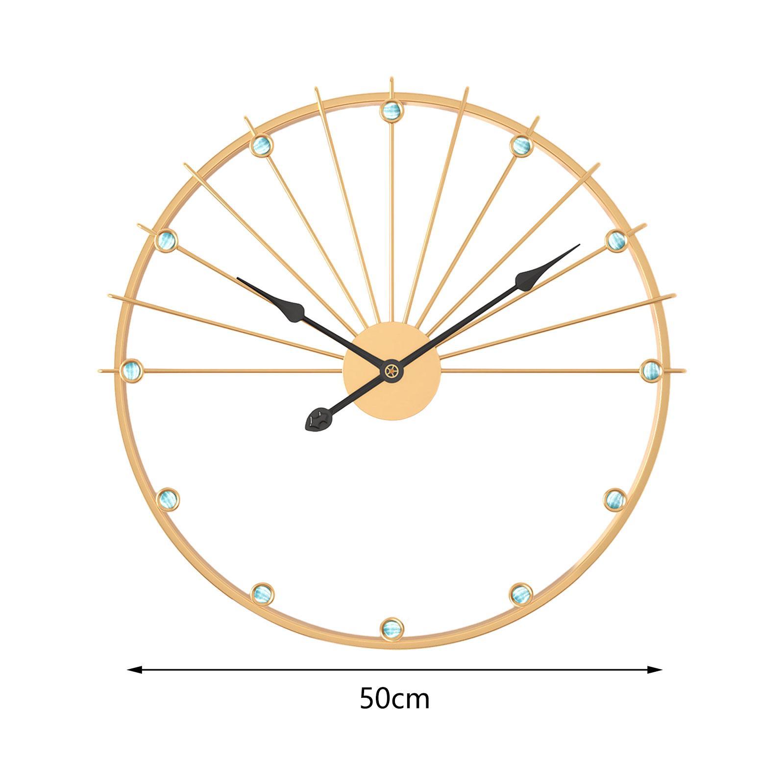 Non Ticking Silent Clock Unique Wall Art Clock for Kitchen Study Living Room