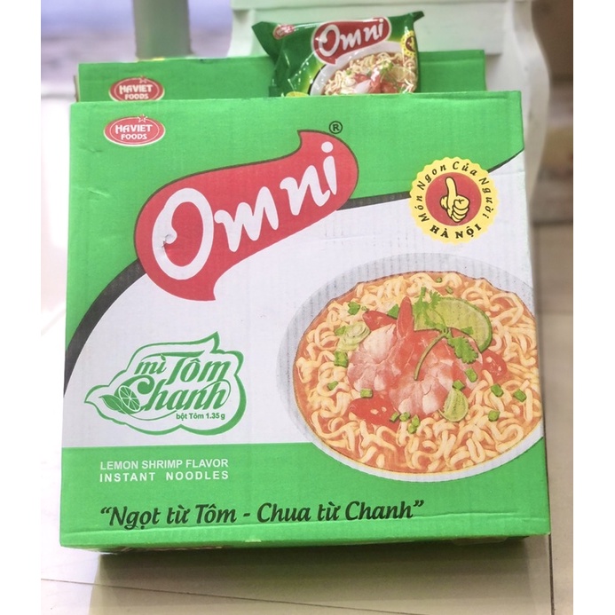 Mì tôm chanh Omni 75g - Thùng 30 gói