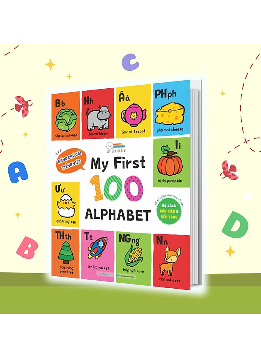 Sách - My First 100 Plants - 100 Alphabet - Transport &amp; Jobs (BÌA CỨNG) - MEGA