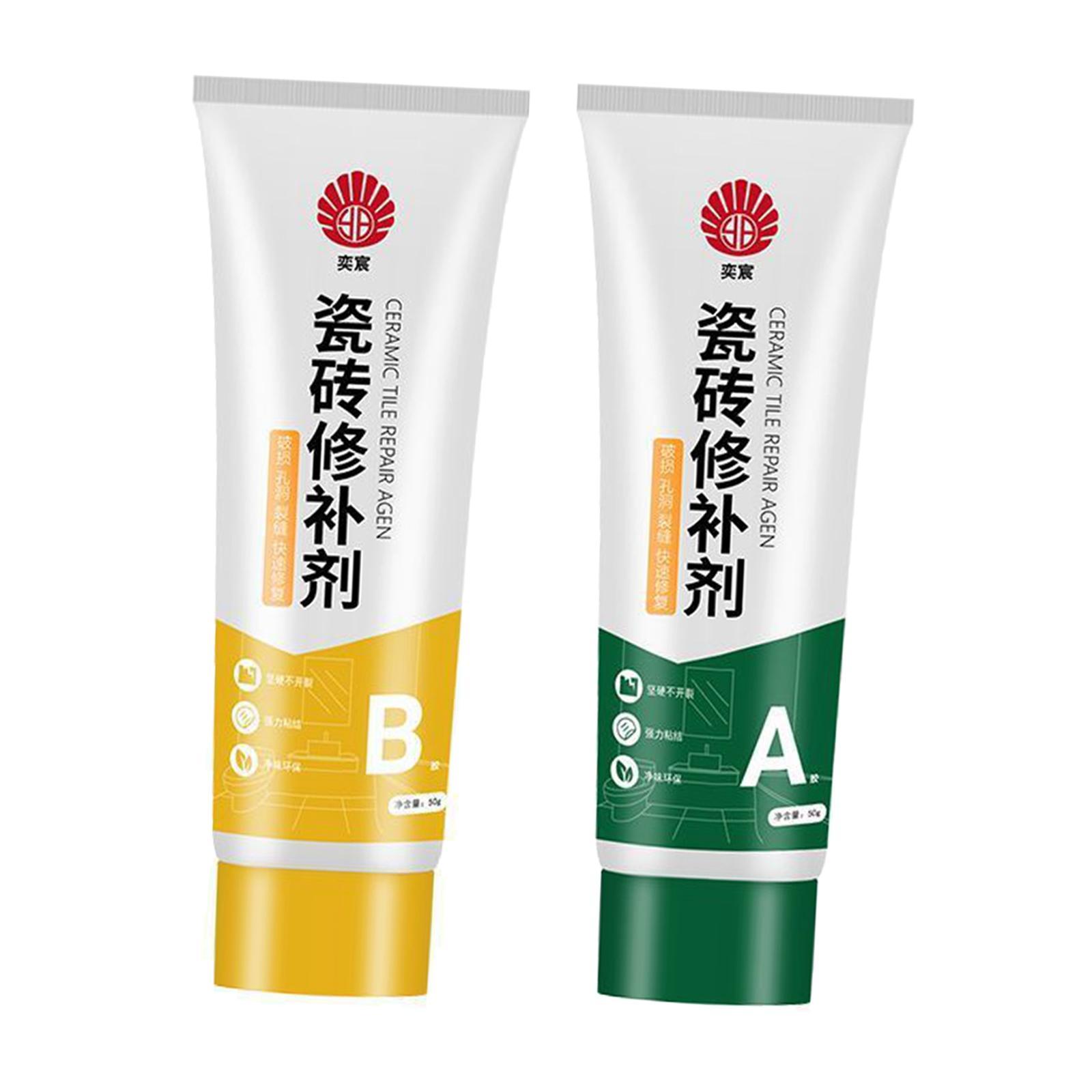 Tile Repair Agent, Tile Repair Kits, Home Filling Glue Porcelain Repair, Ceramic Tile Repair Filler, for Shower Tray Bathroom