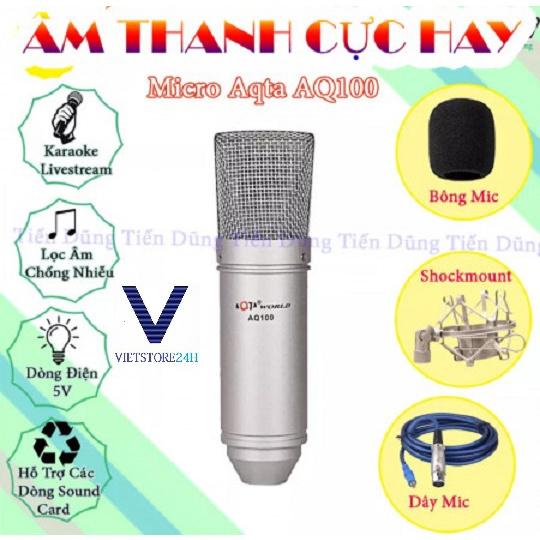 BỘ MIC THU ÂM AQTA WORLD AQ100 CHUYÊN NGHIỆP