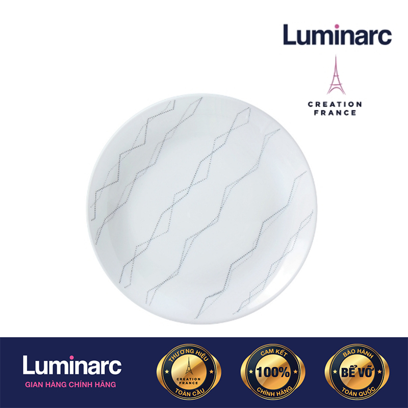 Bộ 6 Đĩa Thuỷ Tinh Luminarc Diwali Marble 27cm - LUDIP3764