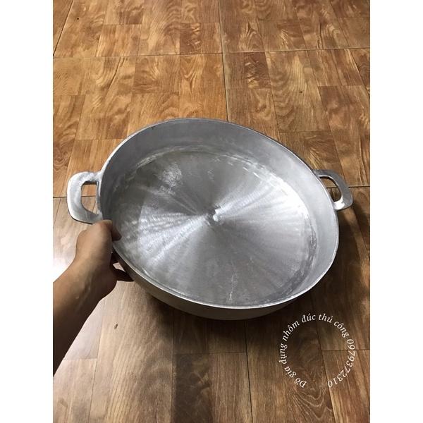Chảo gang đúc đáy bằng cỡ lớn đk 43cm