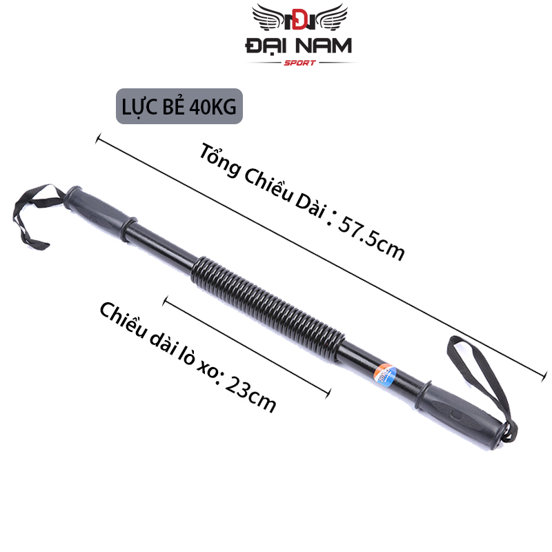 Gậy Bẻ Lò Xo Ti Tan Lực Bẻ Từ 20Kg Đến 50Kg Tập Tay, Vai, Xô, Ngực Body Tại Nhà Hàng Loại 1 - Lực Bẻ 40Kg
