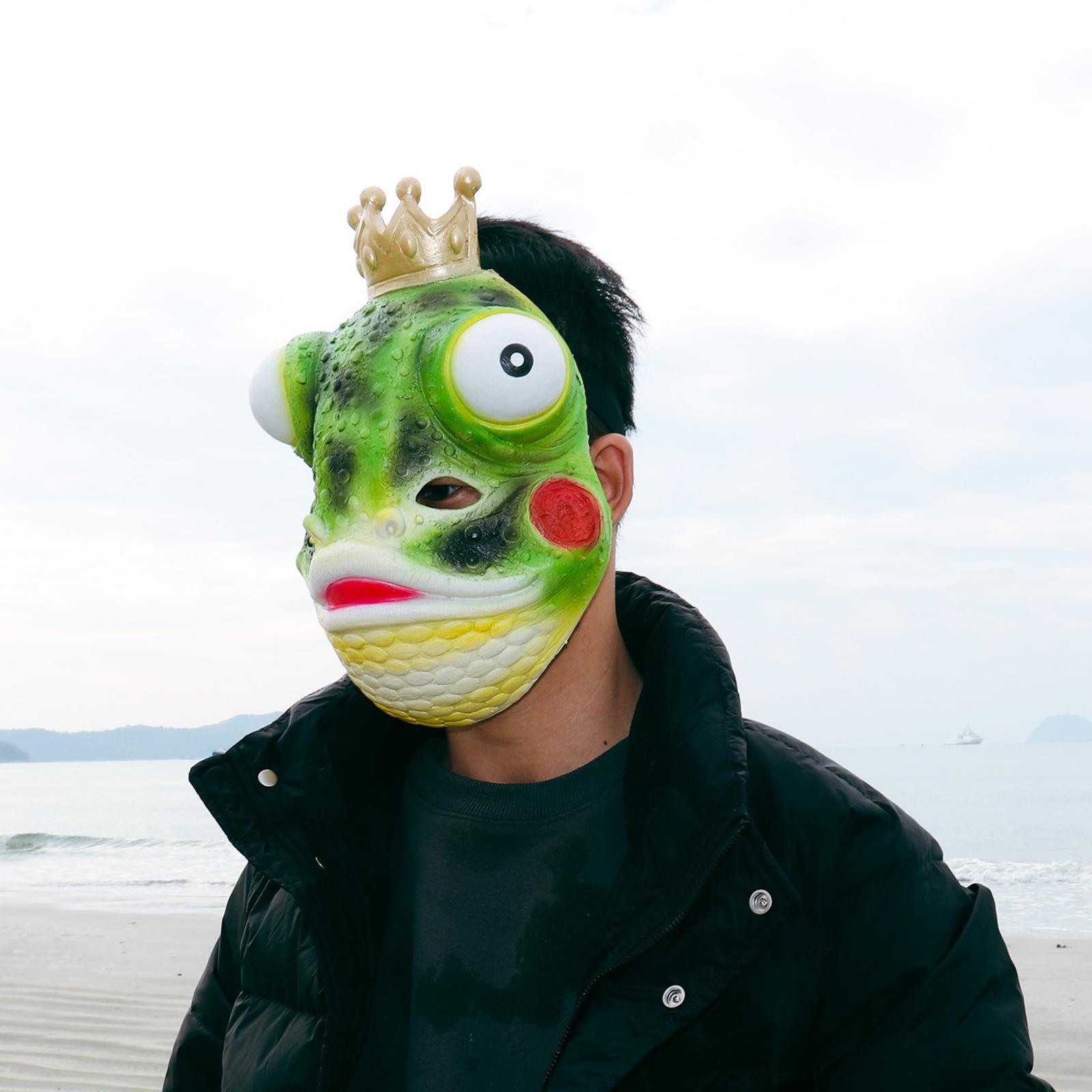 Frog Face Cover Role Play Adults Costume Accessories Animal
