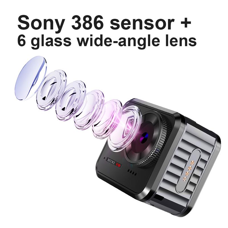 Máy ảnh hành động V8 4K 60pfs IP68 Waterproof WiFi Camera Zoom điều khiển điều khiển EIS Máy ảnh xe máy xe máy Mũ bảo hiểm xe máy